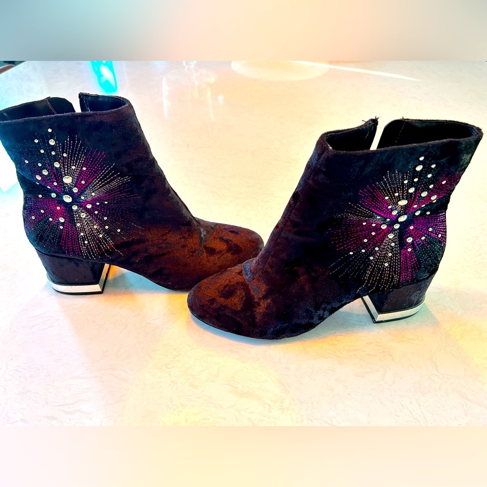 Fun velvet ankle boots from Lord and Taylor